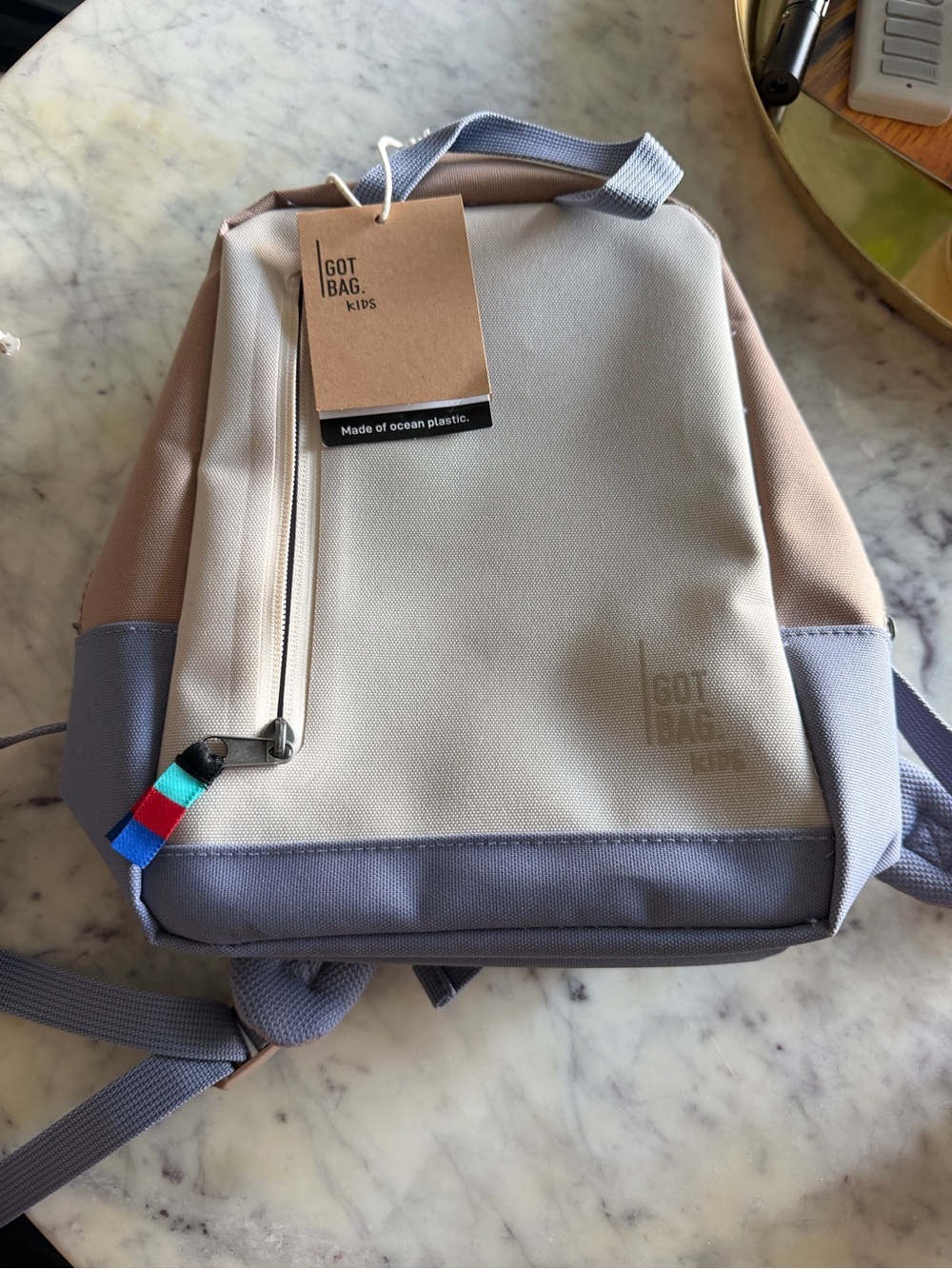 GOT BAG Kids Beige & Gray Mini Backpack